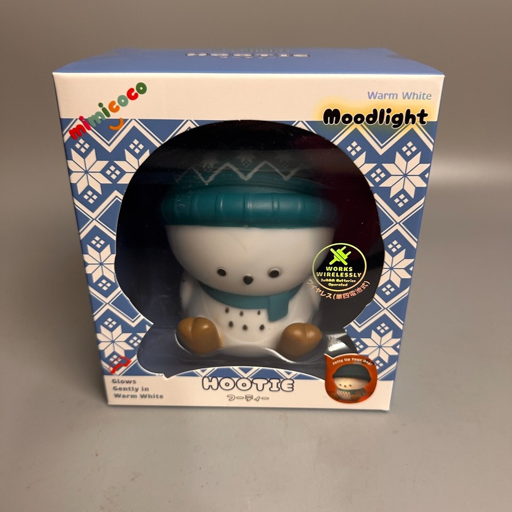 Mimicoco Hootie Moodlight Warm White LED Night Light Wireless Battery Operated